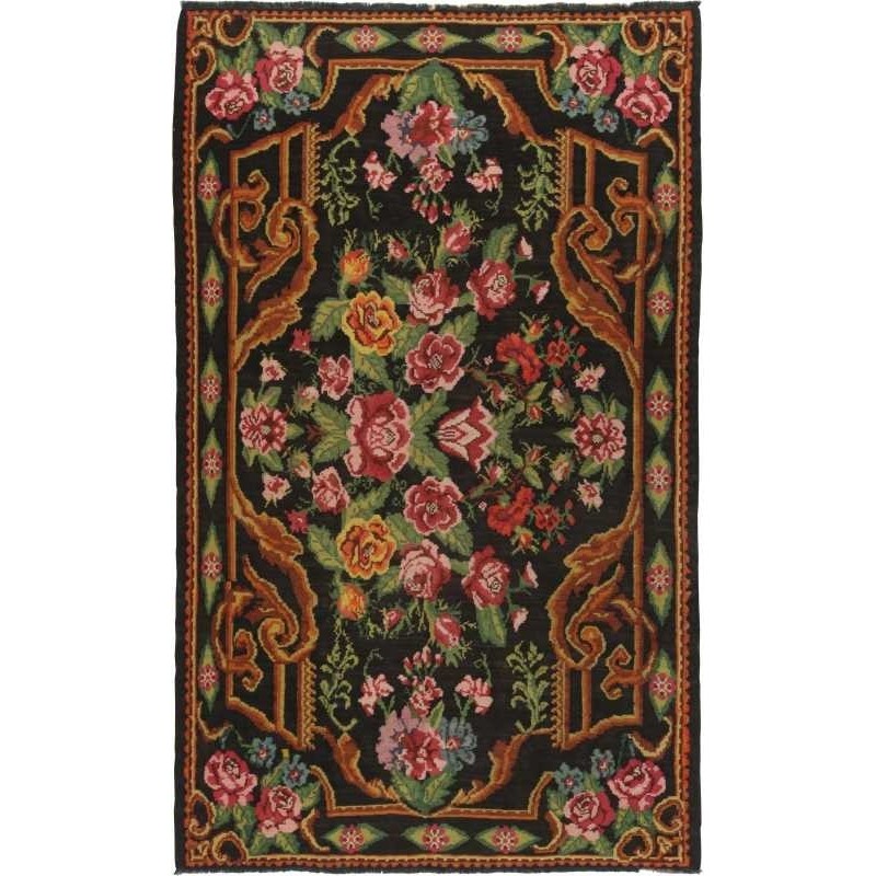 tappeto moldavia rose kelim old cm.187x287