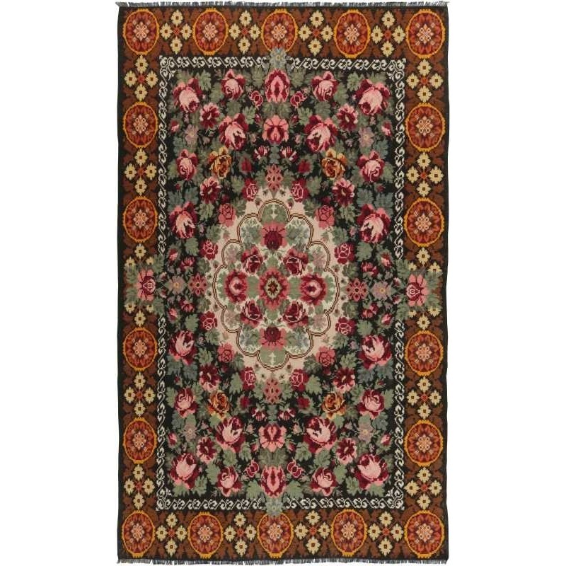 tappeto moldavia rose kelim old cm.210x335