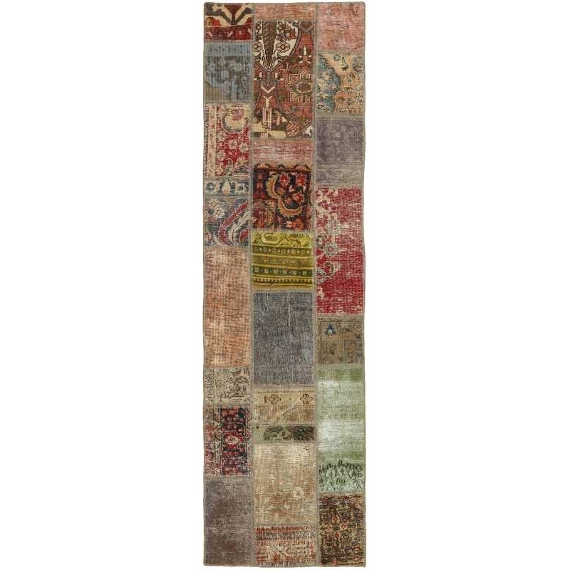 tappeto persia vintage patchwork cm.74x255