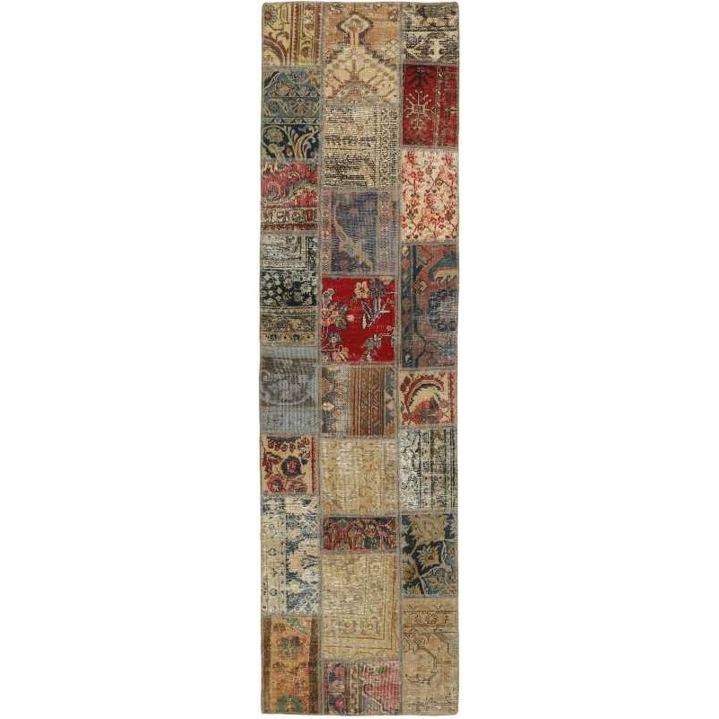 tappeto persia vintage patchwork cm.72x255