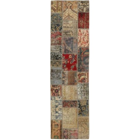 tappeto persia vintage patchwork cm.72x255
