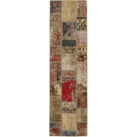 tappeto persia vintage patchwork cm.70x254