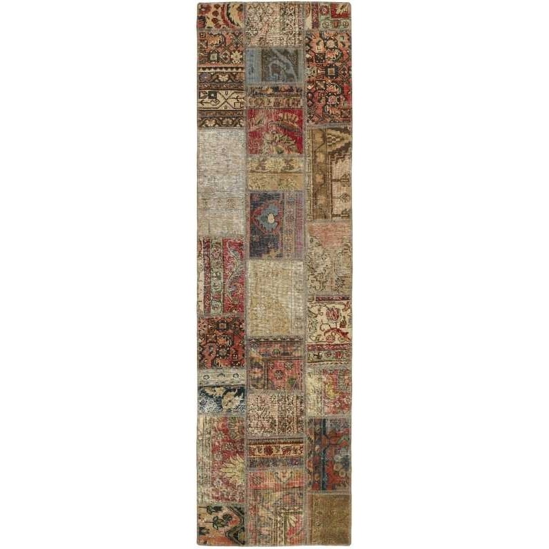 tappeto persia vintage patchwork cm.73x256