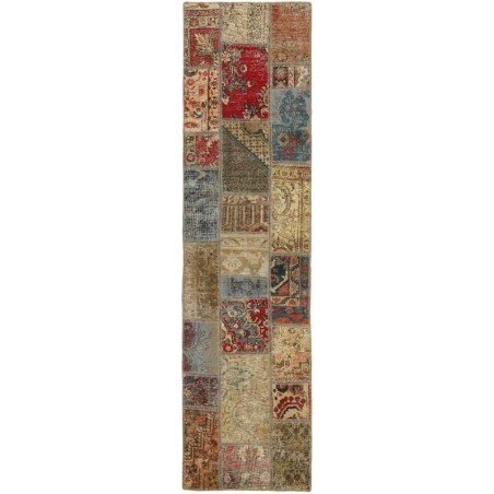tappeto persia vintage patchwork cm.70x256