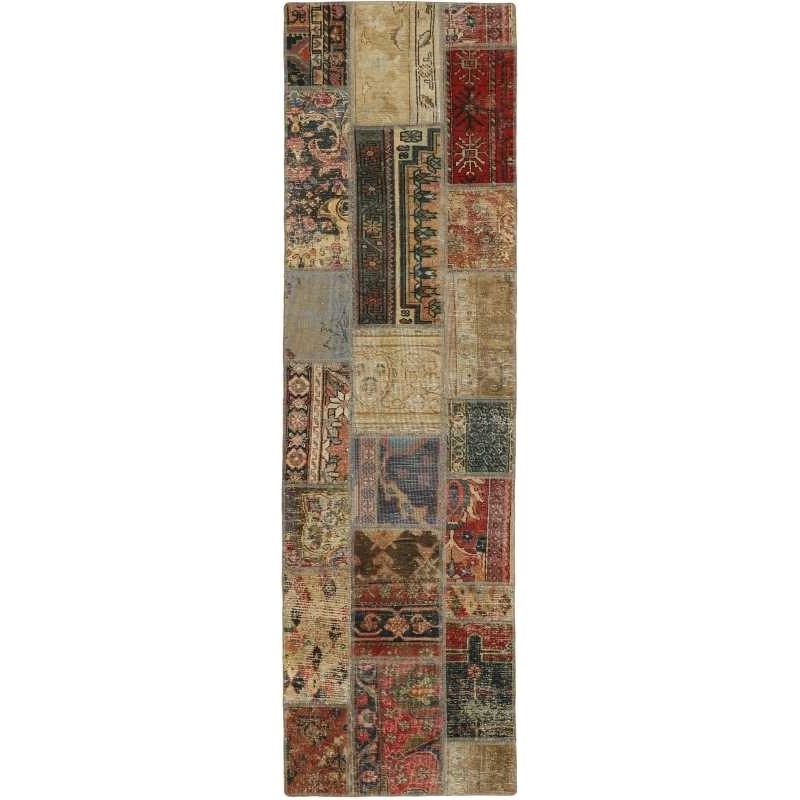 tappeto persia vintage patchwork cm.72x256