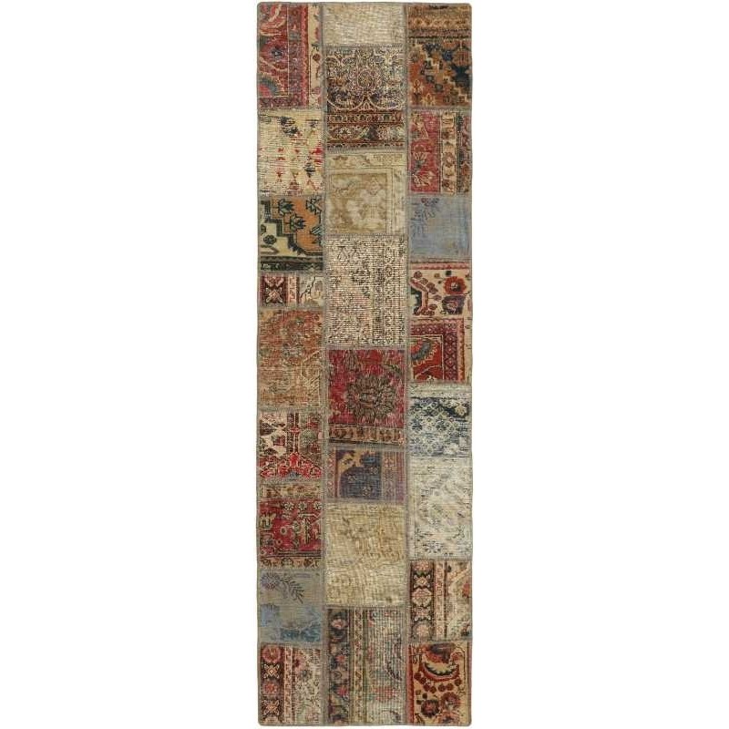 tappeto persia vintage patchwork cm.73x249
