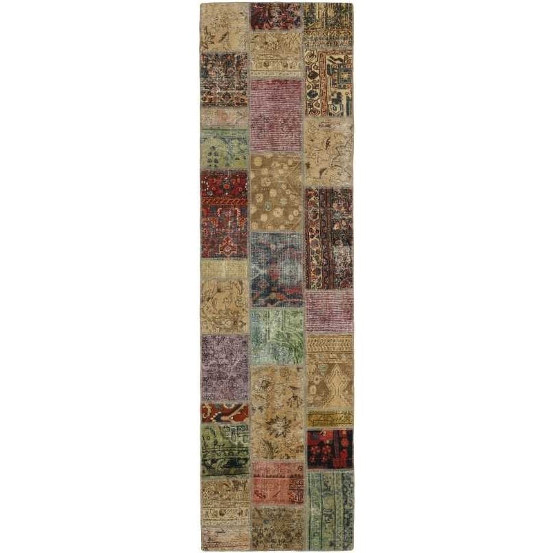 tappeto persia vintage patchwork cm.86x310