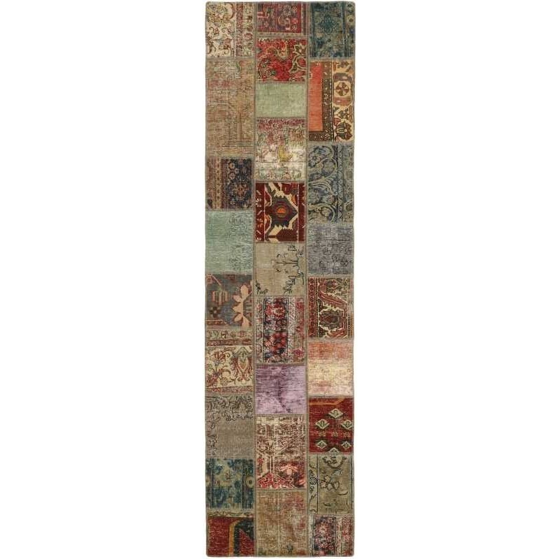 tappeto persia vintage patchwork cm.82x303