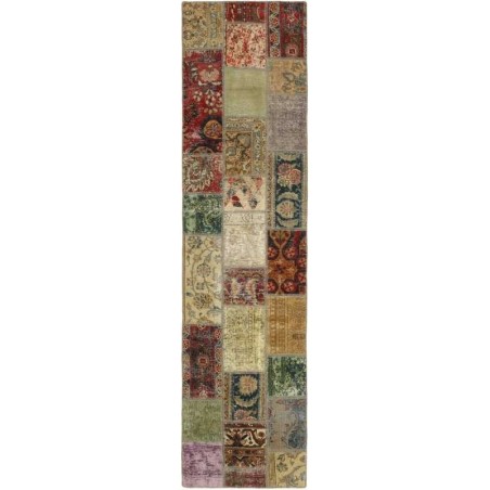 tappeto persia vintage patchwork cm.81x302
