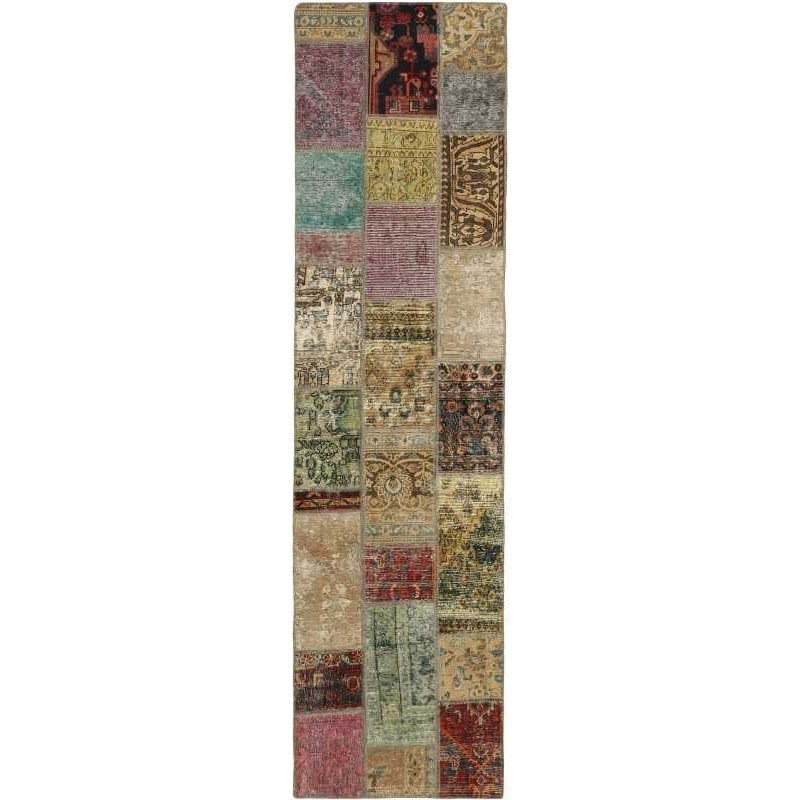 tappeto persia vintage patchwork cm.83x307