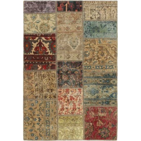 tappeto persia vintage patchwork cm.103x155