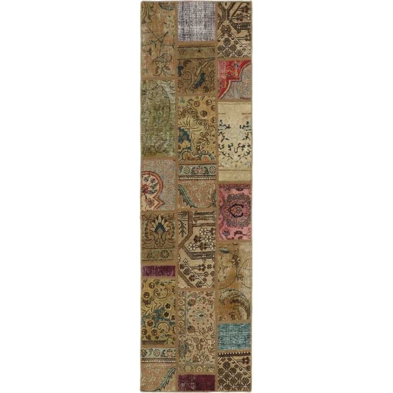 tappeto persia vintage patchwork cm.72x253