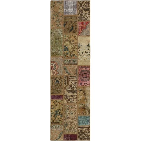 tappeto persia vintage patchwork cm.72x253