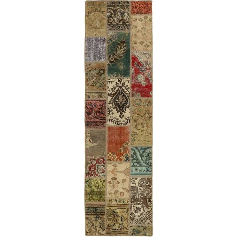 tappeto persia vintage patchwork cm.72x252