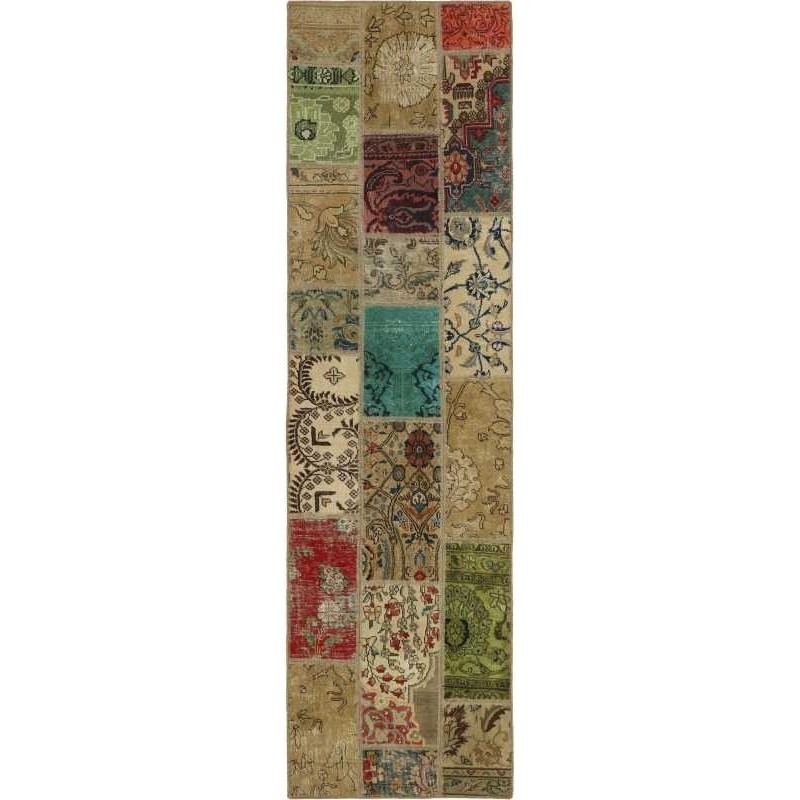 tappeto persia vintage patchwork cm.72x252