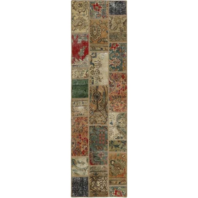 tappeto persia vintage patchwork cm.72x253