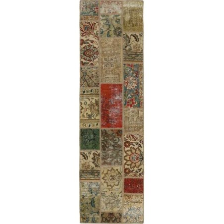 tappeto persia vintage patchwork cm.72x252