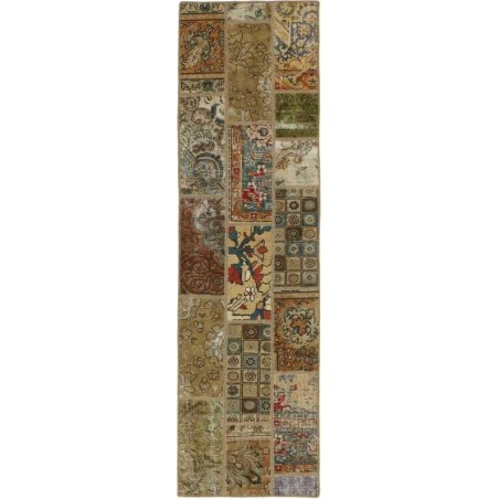 tappeto persia vintage patchwork cm.72x252