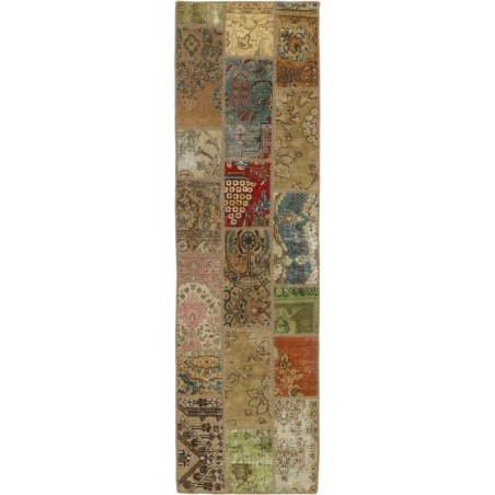 tappeto persia vintage patchwork cm.72x253