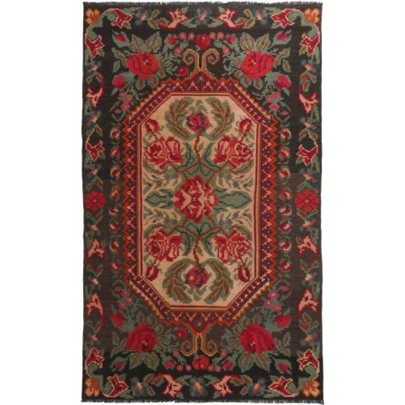tappeto moldavia rose kelim old cm.182x300