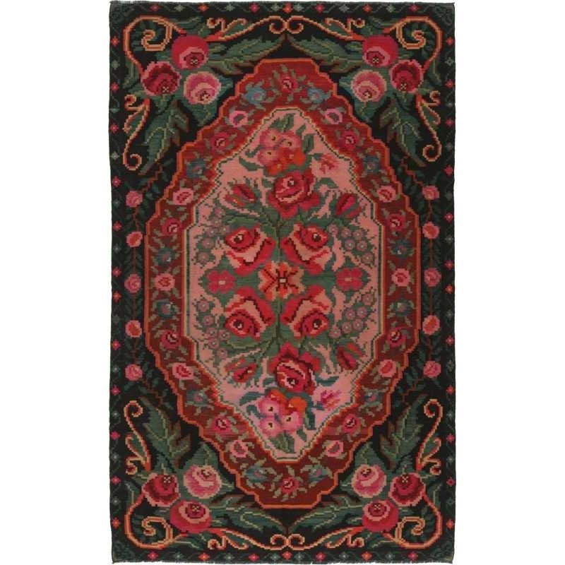 tappeto moldavia rose kelim old cm.177x290