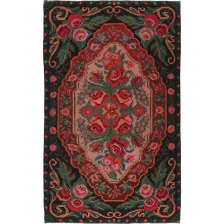tappeto moldavia rose kelim old cm.177x290