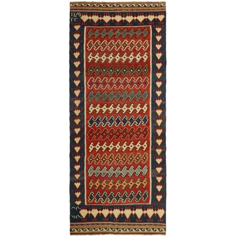tappeto persia kelim old cm.164x393