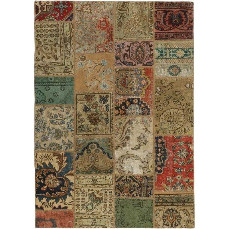 tappeto persia vintage patchwork cm.141x201