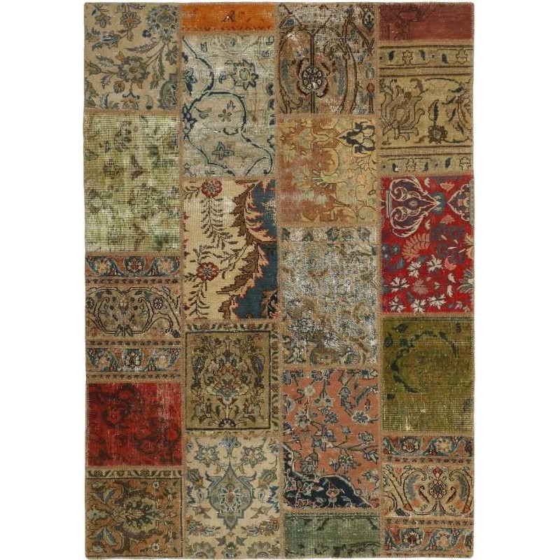 tappeto persia vintage patchwork cm.141x200