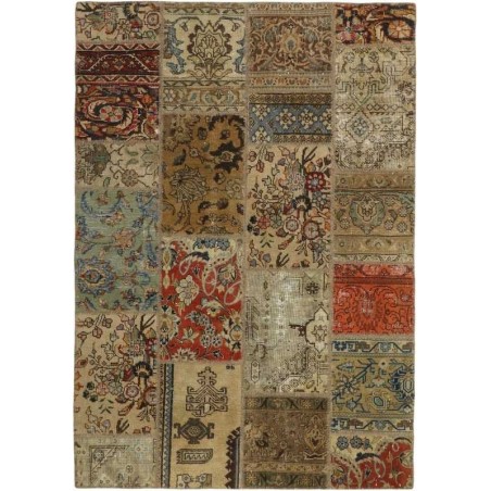 tappeto persia vintage patchwork cm.141x201