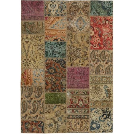 tappeto persia vintage patchwork cm.141x201