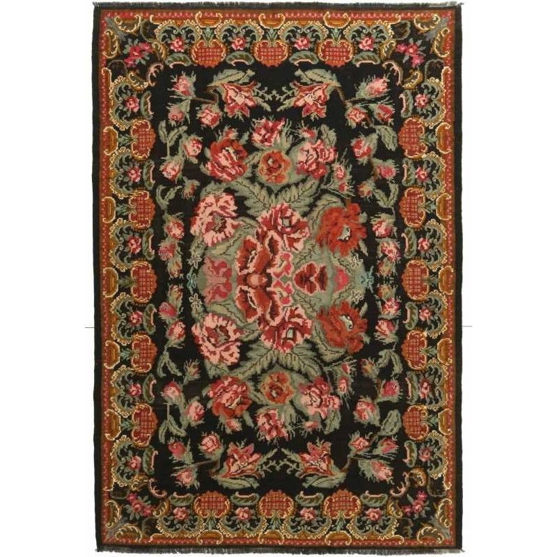 tappeto moldavia rose kelim old cm.189x281