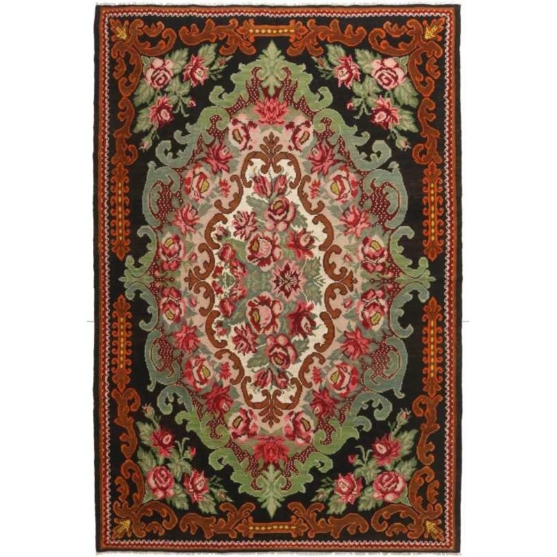tappeto moldavia rose kelim old cm.228x342