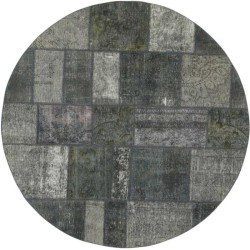 tappeto persia vintage patchwork cm 200x200  2