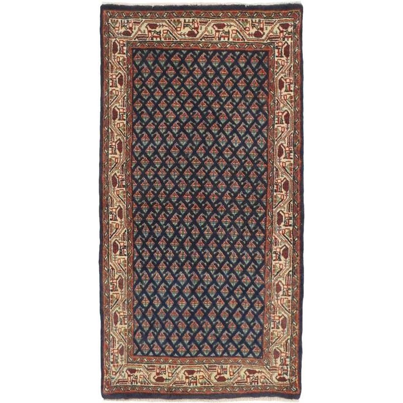 tappeto persia mir boteh cm.65x131