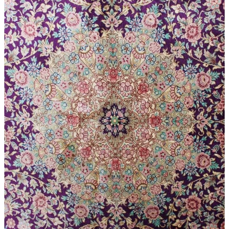 tappeto persia ghom seta cm 100x148 3