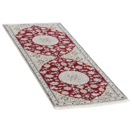tappeto persia nain fine con seta cm 73x195 3