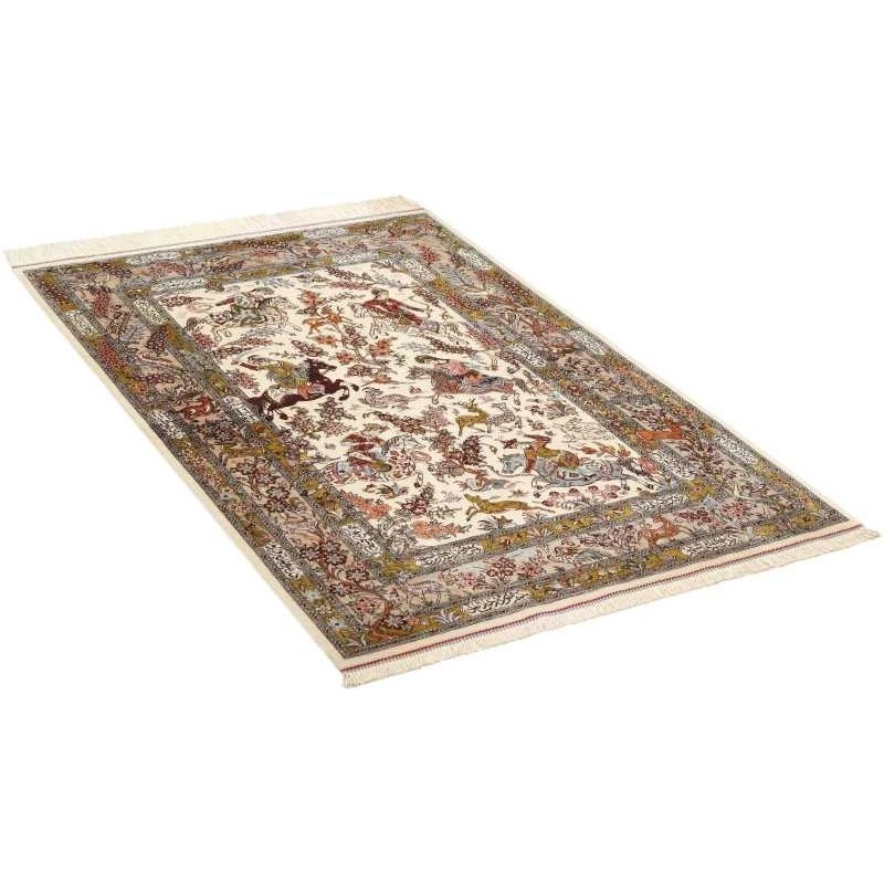 tappeto persia ghom seta cm 98x148 3