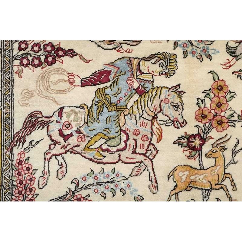 tappeto persia ghom seta cm.100x151 1