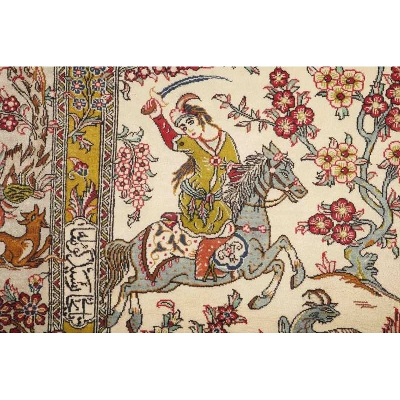 tappeto persia ghom seta cm 103x152 2