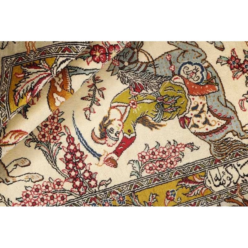 tappeto persia ghom seta cm 103x152 3