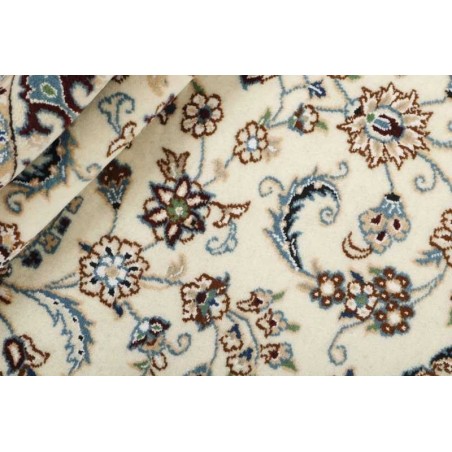 tappeto persia nain fine con seta cm.95x147 1