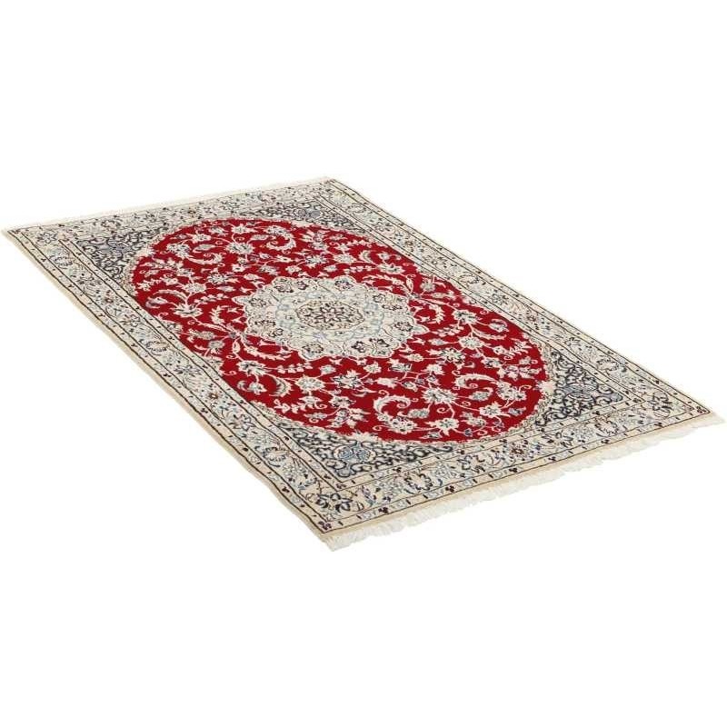 tappeto persia nain fine con seta cm 98x147 3