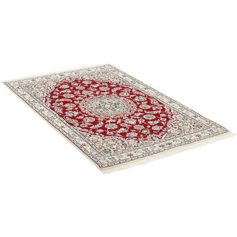 tappeto persia nain fine con seta cm 98x146 3