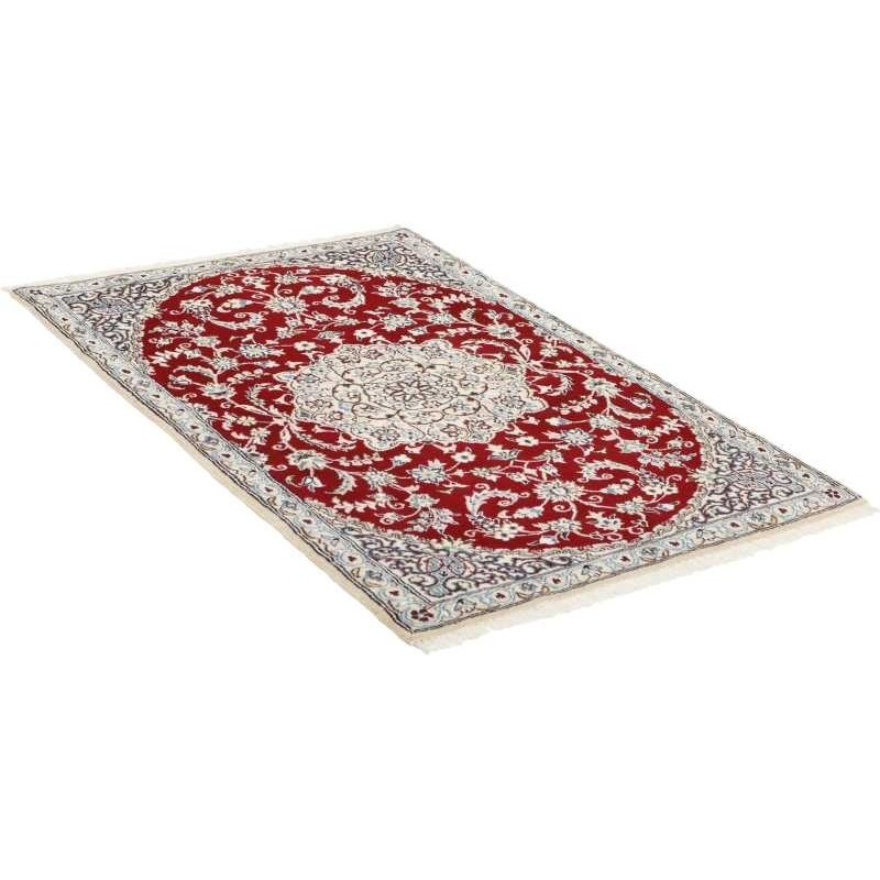 tappeto persia nain fine con seta cm 90x135 3