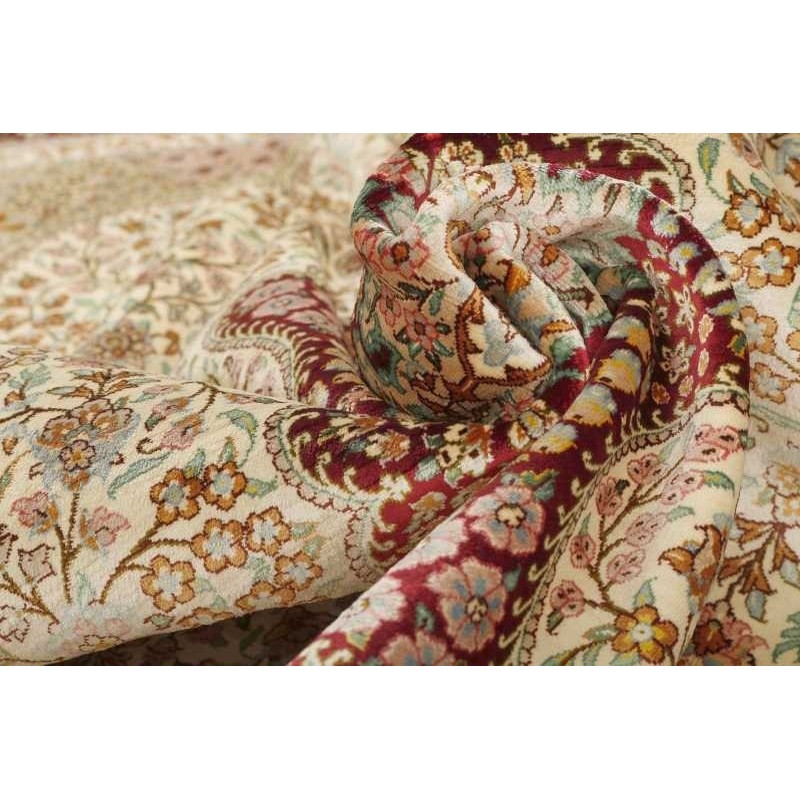 tappeto persia ghom seta cm 134x203 7