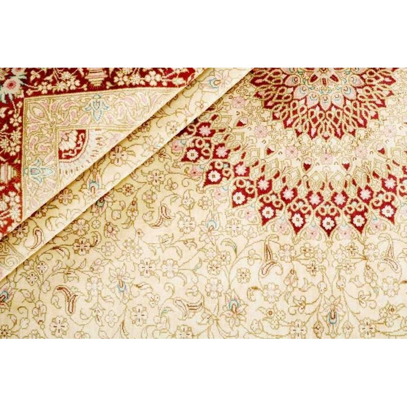 tappeto persia ghom seta cm 134x197 3