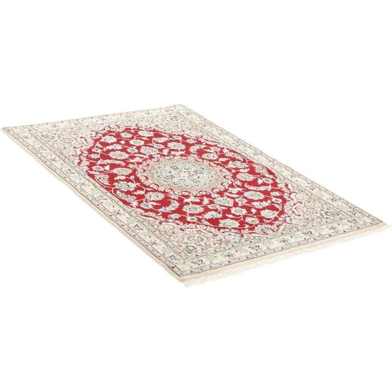 tappeto persia nain fine con seta cm 98x142 3