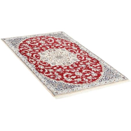 tappeto persia nain fine con seta cm 88x140 3
