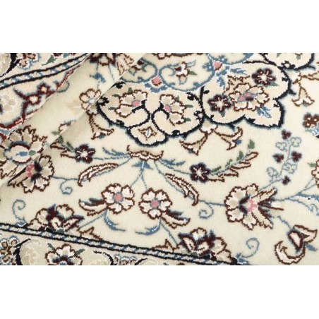 tappeto persia nain fine con seta cm.85x145 1